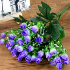 36 heads/ 1 Bunch Artificial Flowers Party Silk fake Flowers Peonies For Home Party Chrismas DIY Wedding Decoration Bouquet