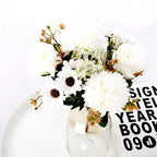 Artificial Flowers Rose lavender Hydrangea Daisy Autumn Hybrid Bouquet for Home Wedding Christmas Decor Fall Silk Fake Flower